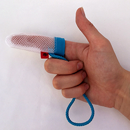 Pet tooth scrubber on finger!
